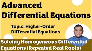 Solving HigherOrder Homogeneous Differential Equations RepeatedRealRoots3 DifferentialEquations [upl. by Netsruk]