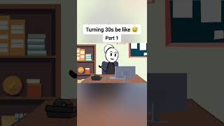 Turning 30s be like 😅 animation funnyvideo gplus comedy [upl. by Nagaem]