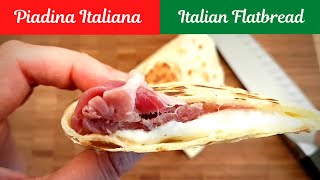 Piadina Romagnola Plan Plano ItalianoItalian Flatbread Recipe EnGLISHSPANISH CC [upl. by Adnolay]