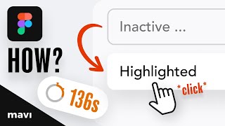 Create a Clickable Text Field in 136 SECONDS Figma Tutorial [upl. by Jayme761]