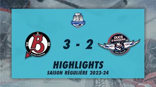 Diables Rouges de Briançon 32 Ducs dAngers  Highlights  Synerglace Ligue Magnus 202324 [upl. by Htrowslle34]