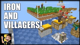 Easy 2in1 Iron Farm and Infinite Villager Breeder For Minecraft Java Edition Tutorial [upl. by Eniroc]