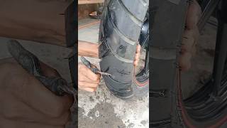 RTR 160 cc motorcycle 🏍️ tubeless tyre pumpchar process youtubeshorts [upl. by Helman]