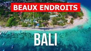 Vacances à Bali  Plages paysages mer tourisme  vidéo 4k  LIndonésie île de Bali vue du ciel [upl. by Einneg]