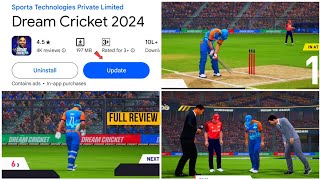 Dream Cricket 24 New Update Launch Full Review  New Features  Dream Cricket 24 New Update Gameplay [upl. by Atlanta]