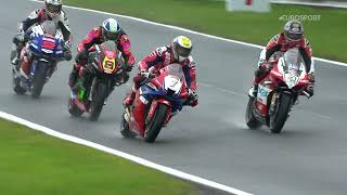 2024 Bennetts British Superbike Championship RD9 Oulton Park Race 2 highlights [upl. by Colly]