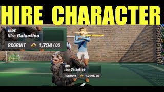 hire a character and travel 1000 meters with them fortnite  how to hire a character foundation [upl. by Erreit]