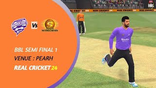 Hobart Hurricanes Vs Pearth ScorchersSemi Final 1BBL HighlightsRealcricket 24 [upl. by Franck]