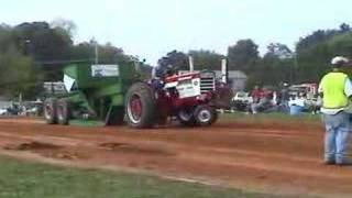 Farmall 560 pulling tractor on wheelie bars [upl. by Aynom783]