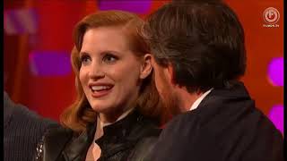 Full Graham Norton Show 24519 Jessica Chastain Michael Fassbender Sophie Turner James McAvoy [upl. by Mitch763]