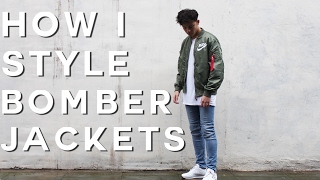 How To Style Bomber Jackets  FW16 Nike MA1 Bomber [upl. by Torrlow]