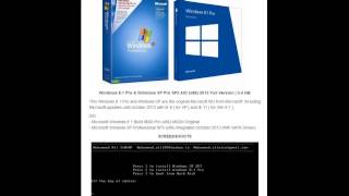 Windows 8 1 Pro amp Windows XP Pro SP3 AIO x86 2013 Full Version [upl. by Olive]