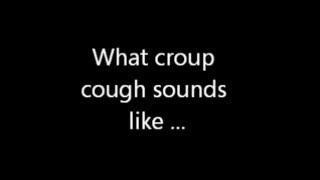 What croup Cough sounds like and how to treat it  Home Remedies [upl. by Lanuk]