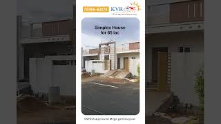 Individual houses for sale in KVR Estates vizianagaram  VMRDA amp RERA approved houseforsale [upl. by Enimaj]