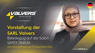 Présentation de SARL Valvers  Salon SAFEX SINA3A [upl. by Ecirtnom]