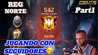 FREE FIRE EN VIVO REGION NORTE AMERICA SUBIENDO DE RANGO CON SEGUIDORES🥳 freefire parte1 [upl. by Lankton]