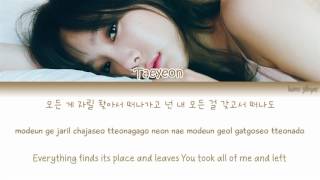 Taeyeon 태연  1111 Lyrics HanRomEng [upl. by Judie]