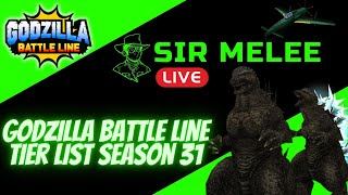 GODZILLA BATTLE LINE TIER LIST SEASON 31 GODZILLA MINUS ONE GINZA VERSION  SHINDEN [upl. by Urien]