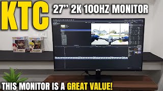 This Monitor Is MUCH BETTER Than I Expected  KTC 27” 2K 100hz Monitor Review H27T27 [upl. by Aralc595]