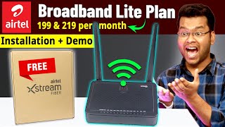 Airtel Broadband Lite Plan Installation  Airtel Backup Plan Review  Airtel Xstreme Stand by Plan [upl. by Barina282]