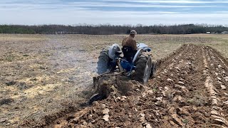 Ford 2000 Tractor Plowing 2021 Garden [upl. by Germann564]