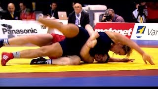 75Kg Bronze 2  Women Wrestling  European Championships 2014 [upl. by Yenalem329]