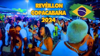 Welcome 2024 Epic Revéillon Celebration in Copacabana 🇧🇷 🎉 [upl. by Sigfried]