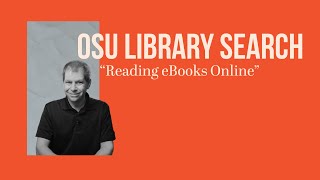 OSU Library Search Reading eBooks online [upl. by Zoubek]