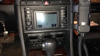 Audi A4 B6 Navigation plus menu [upl. by Zeuqram]