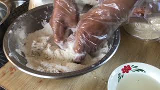 How To Marinate Chicken  How To Coat Chicken Dry Wet Dry And Wet Dry Procedure [upl. by Dublin]