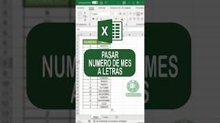 COMO PASAR NUMERO A MES EN EXCEL EXCEL [upl. by Olivie]