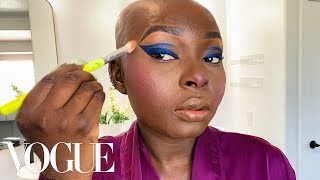 Shalom Blac’s 10Minute Guide to Airbrushed Skin and Everyday Glam  Beauty Secrets  Vogue [upl. by Mientao367]