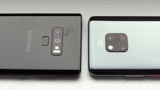 Huawei Mate 20 Pro vs Samsung Galaxy Note9 English [upl. by Nnylyram]