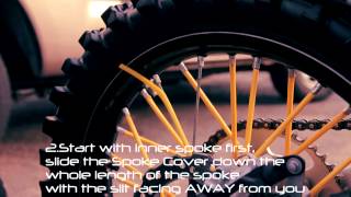 Spoke Covers Installation Video wwwSpokeCoverscom [upl. by Anivlek]