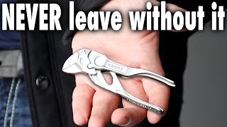 Better than a wrench EDC Knipex pliers wrench XS Review and test [upl. by Prevot206]