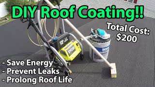 How to Apply Roof Coating [upl. by Ogg733]