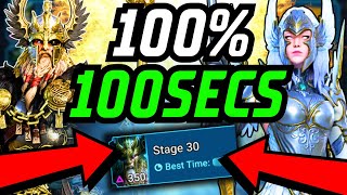 MOST F2P FRIENDLY ODIN DUNGEON TEAM STAGE 30 100 WIN RATE FULL AUTO  RAID SHADOW LEGENDS [upl. by Worrad23]