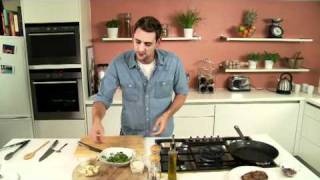 How to Cook Beef Steak with Stilton Sauce  Aaron Craze [upl. by Ayin]