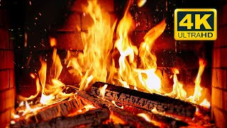 🔥 Cozy Fireplace 4K 12 HOURS Fireplace with Crackling Fire Sounds Crackling Fireplace 4K [upl. by Akineg868]