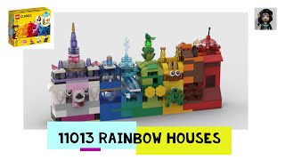 RAINBOW HOUSES Lego сlassic 11013 ideas How to build [upl. by Lorin462]