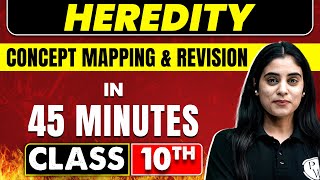 HEREDITY in 45 Minutes  Science Chapter 9 Class 10th CBSE Borad [upl. by Wan]