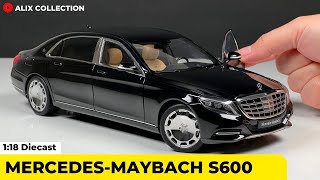 Unboxing of MercedesMaybach S600 118 Diecast Model Car by AUTOart 4K [upl. by Aivizt]