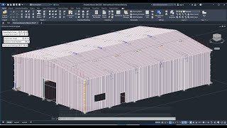 Steel warehouse in Advance Steel 2025 part6 [upl. by Brunhilda]