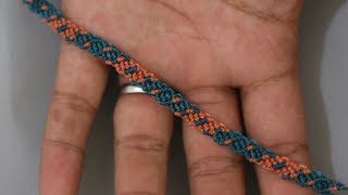 Pulseras de hilo faciles y rapidas  Tutorial macame [upl. by Hagai]