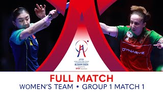 FULL MATCH  CHEN Meng vs Dora MADARASZ  WT Group 1  Match 1  ITTFWorlds2024 [upl. by Steiner567]