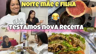 CURTINDO A NOITE COM A FILHA  PROVANDO RECEITA DO TIKTOK  DOCE E SALGADO [upl. by Sharon386]