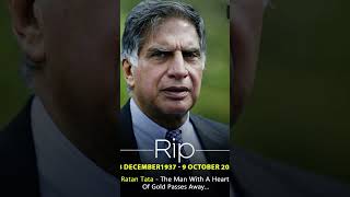 Rip Ratan Tata 😭😭😭😭🙏🙏🙏🙏🙏🙏🙏httpsndtvinvideosratantatapassesawayveteranindustrialis [upl. by Edwin]