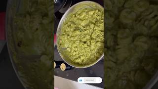 Healthy spinach green pasta  Pesto pasta food trending [upl. by Lisle]