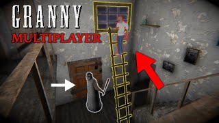 How to escape GRANNY with a ladder 🫢  NEW Escape 2023 Granny Multiplayer [upl. by Yrrah]