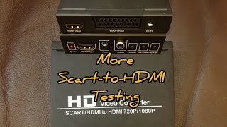 SCART to HDMI Converter Box Testing [upl. by Oilejor172]